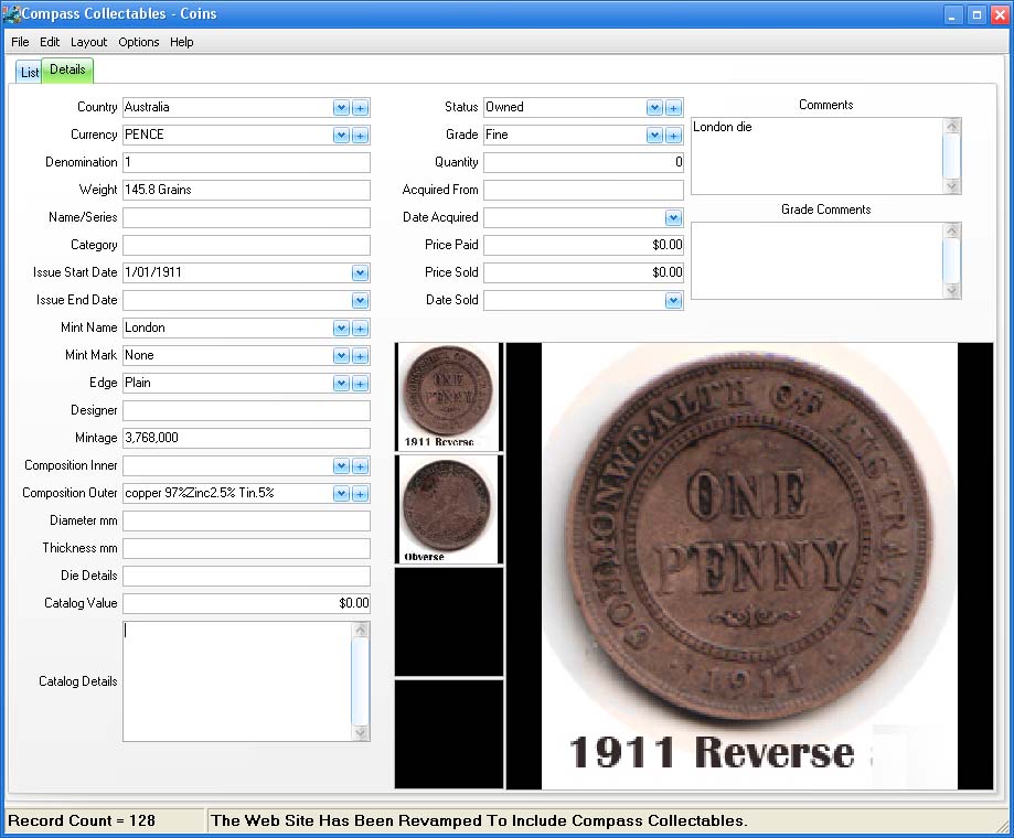 Form View Image for Coins