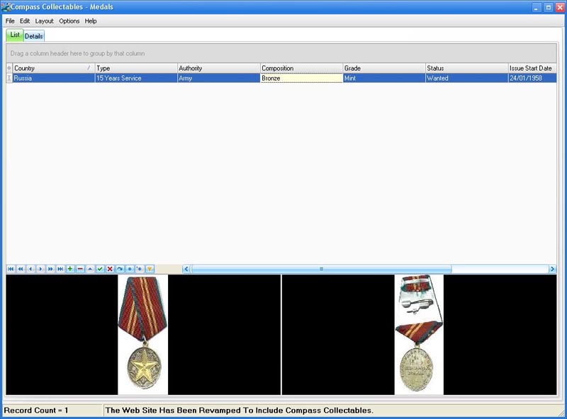 Screenshot for Compass Collectibles Medals 3.02